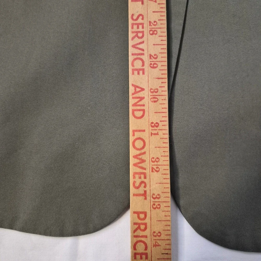 Brooks Brothers Blazer Men 44R Olive Green Brookscool Poplin 3-Button Sport Coat